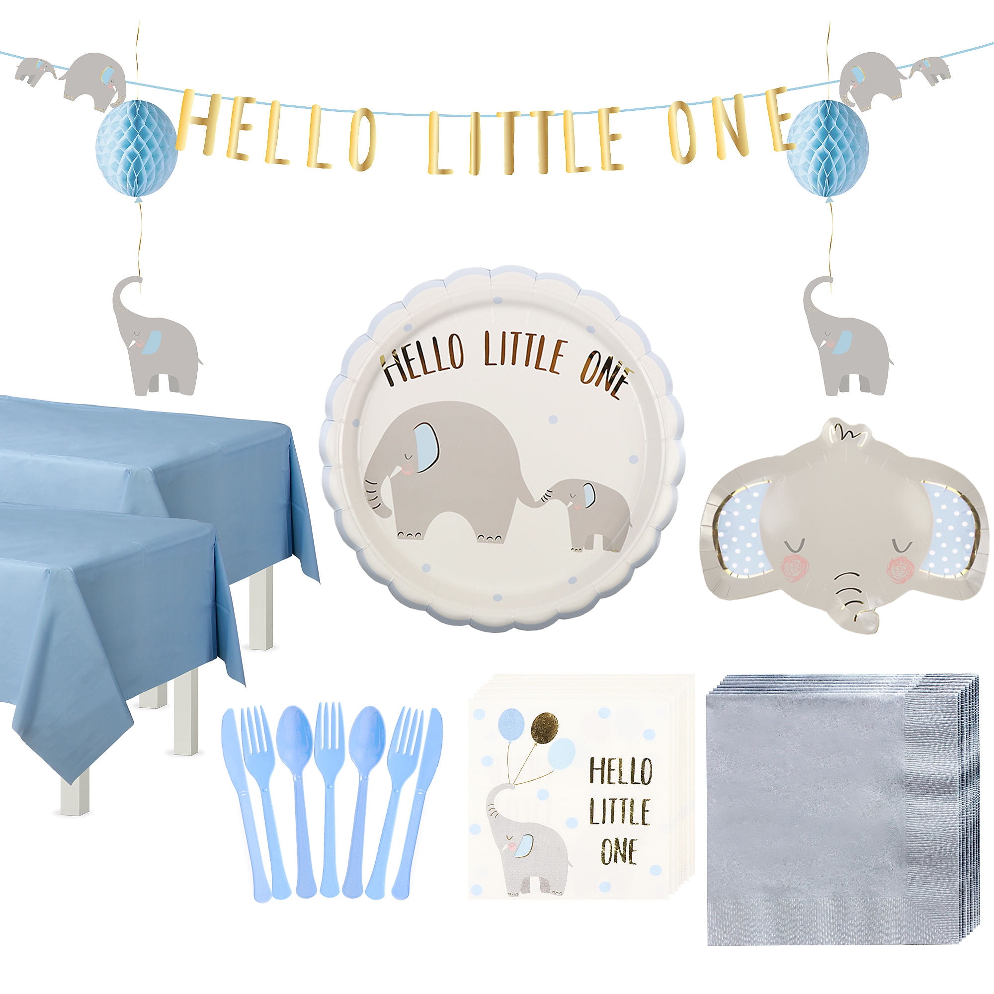 baby shower plates napkins
