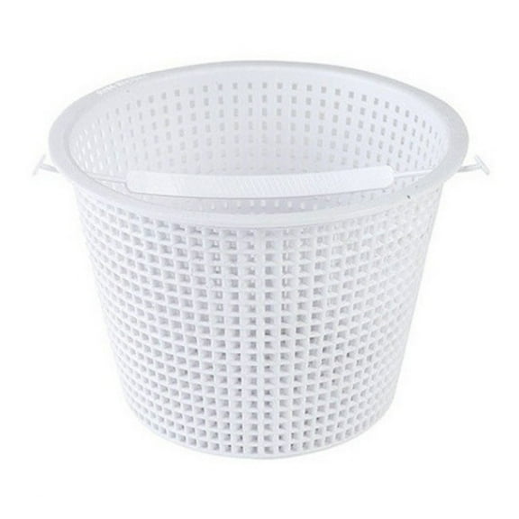 Dleadar 8-Inch Weighted Skimmer Basket with Handle for Pool Cleaning, Compatible with SP1070, White Plastic Replacement Basket with Additional Weights