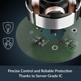 thumbnail image 5 of Arctic ACFAN00305A P12 Pro Premium Fan, 120 mm PWM Fan, 600-3000 RPM, 0 RPM <5% PWM, Fluid Dynamic Bearing, 4-Pin (Black), 5 of 7
