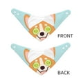 thumbnail image 3 of Naloa Corgi With Towel Ans Slice Cucumber Dog Bandana Large and Small-Dog Scarf Bib Handkerchief Accessories for Dogs and Cats(S-L)-Large, 3 of 5