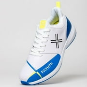 Payntr V SPIKE (White & Blue) Cricket Shoes