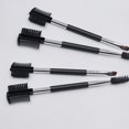 thumbnail image 4 of GOOHOCHY 3 pinceles para cejas de dos cabezas, cepillos para cejas, peines para pestañas (negro), 4 of 8