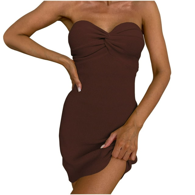 Birdeem Robe Tube en Tricot de Laine pour Femmes, Coupe Ajustée, Haute Extensibilité