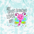 thumbnail image 4 of Inktastic My Great Grandma Loves Me Cute Dragonfly Boys or Girls Baby Bodysuit, 4 of 5