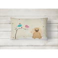 thumbnail image 2 of Carolines Treasures BB2576PW1216 Christmas Presents between Friends Pekingese - Fawn Canvas Fabric Decorative Pillow,, 2 of 3
