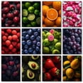 thumbnail image 2 of Deliciosas frutas frescas, fresas, sandías, arándanos, decoración de cocina, póster, pinturas en lienzo, imágenes artísticas de pared, decoración del hogar, 2 of 5