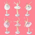 thumbnail image 6 of Farfi Ballerina Girl Figurines with Base Realistic Appearance Beautiful Shape Anti-fade Wide Applications Cake Decoration Exquisite Details Dancing Ballerina Girl Figurine Cake Toppers (Pink), 6 of 13