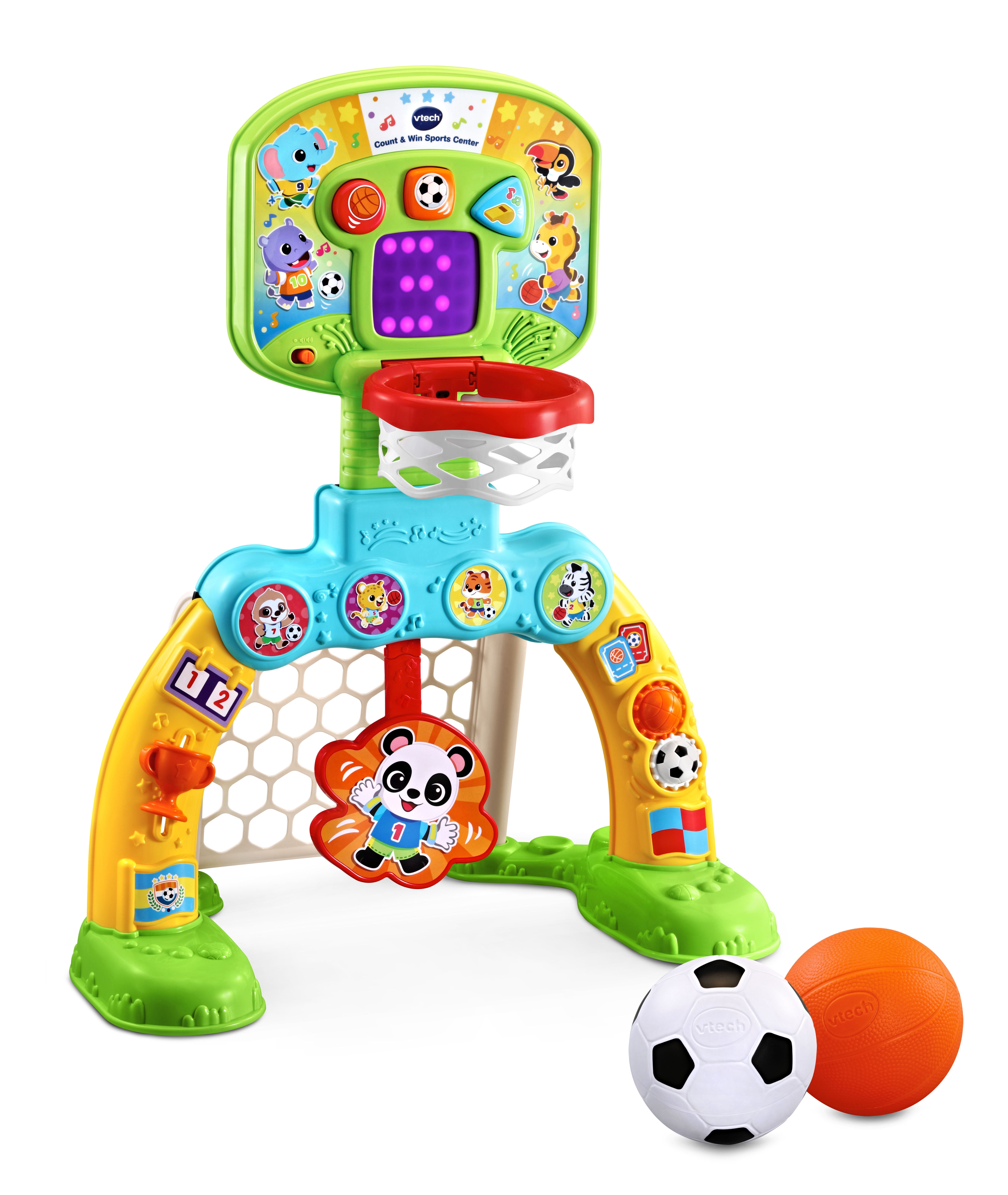 2 in 1 Childrens Inflatable Basketball Football Rack Indoor and Outdoor Sports Center Toy Exercise Balance Ability Portable Multi-Scene Suitable for Health Toys 