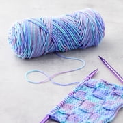 Loops & Threads Soft Classic Multi Yarn - Multicolor Yarn for Knitting, Crochet, Weaving, Arts & Crafts - Lotus Blossom, Bulk 12 Pack