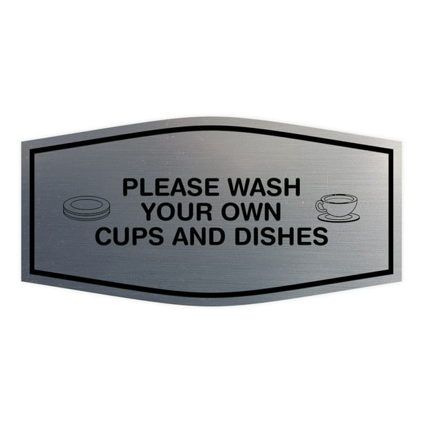 Wash Dishes Sign
