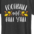 thumbnail image 3 of Instant Message - Football and Fall Y'all Short Sleeve Graphic T-Shirt, 3 of 6