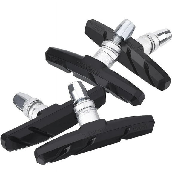 4x (2 Pair) Bike Brake Pads V-Shape Mountain Bicycle Tire Friction Shoes Black