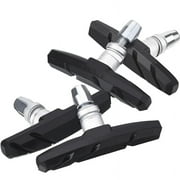 4x (2 Pair) Bike Brake Pads V-Shape Mountain Bicycle Tire Friction Shoes Black