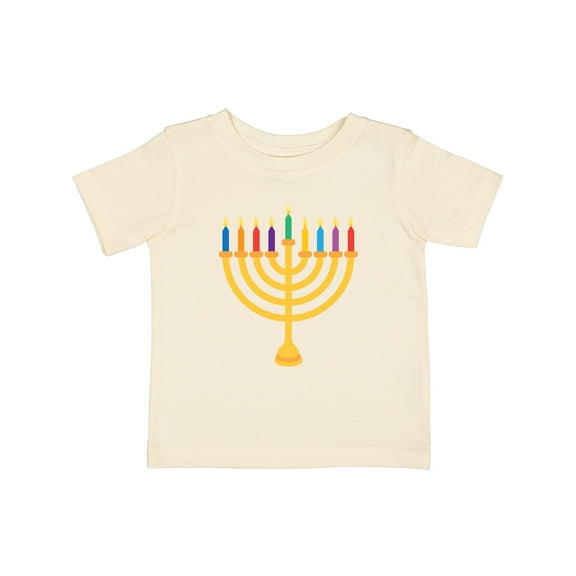 Inktastic Hanukkah Menorah Candles Boys or Girls Baby T-Shirt
