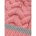 thumbnail image 3 of HESHENG Gloves Scarf Hat, Women Hat Scarf Set Winter Warm Knit Beanie Hat Scarf Set Touchscreen Gloves for Outdoor Sports, Pink, 3 of 8