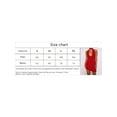 thumbnail image 4 of KelaJuan Women Irregular Halterneck Dress Summer Solid Color Sleeveless Backless Party Dress, 4 of 8