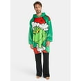 thumbnail image 3 of Dr. Seuss The Grinch Men's and Big Men's Oversized Plush Sleeper Hoodie, One Size Fits Most, 3 of 6