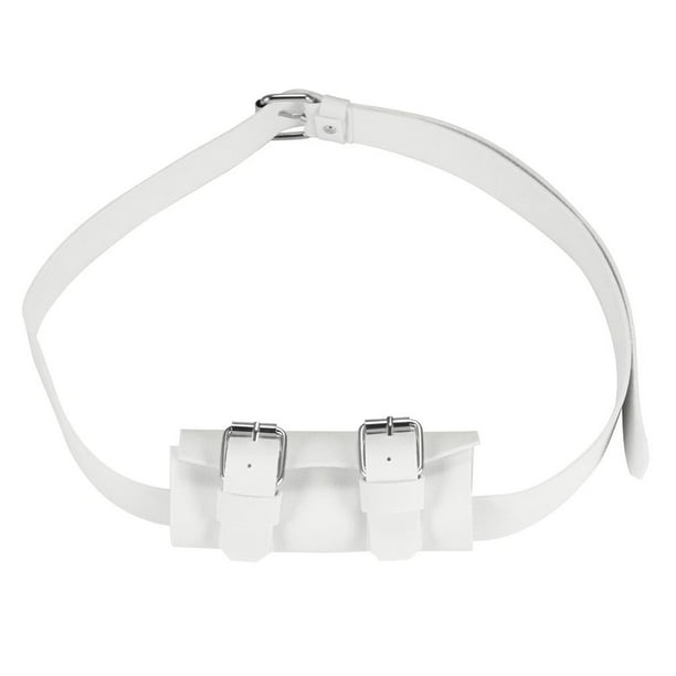 Cinturón con espada Inteprter adorno para la cintura accesorio para disfraz de cosplay blanco