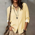 thumbnail image 2 of MAFYTYTPR Women's Striped Button-Down Shirt Spring Summer 3/4 Roll-Up Sleeve Casual Tops for Everyday Wear XS-XXL, 2 of 9