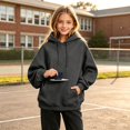 thumbnail image 2 of SJLDQY Girls Hoodies Casual Hooded Sweatshirt Long Sleeve with Pocket Pullover Tops Size -, 2 of 7