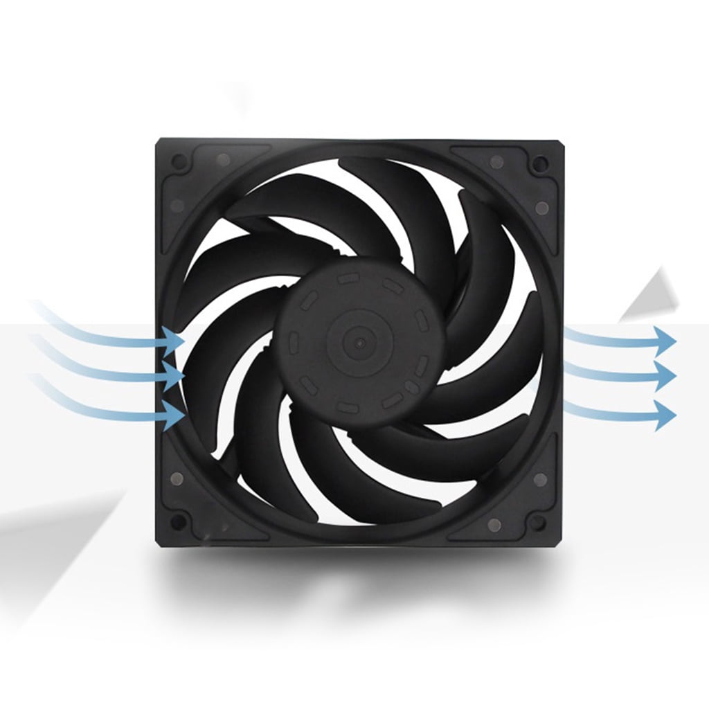 Drrntien CPU Cooler Silent PWM Fan Radiator Cooling FanLow Profile Cooler Big Airflow Fan