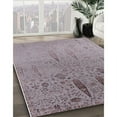 thumbnail image 3 of Ahgly Company Machine Washable Indoor Square Industrial Modern Rose Dust Purple Area Rugs, 3' Square, 3 of 7