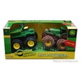 thumbnail image 2 of Rev & Go Tractor and Dump Truck Set, Green - Tomy ERTL Monster Treads 46198A, 2 of 6