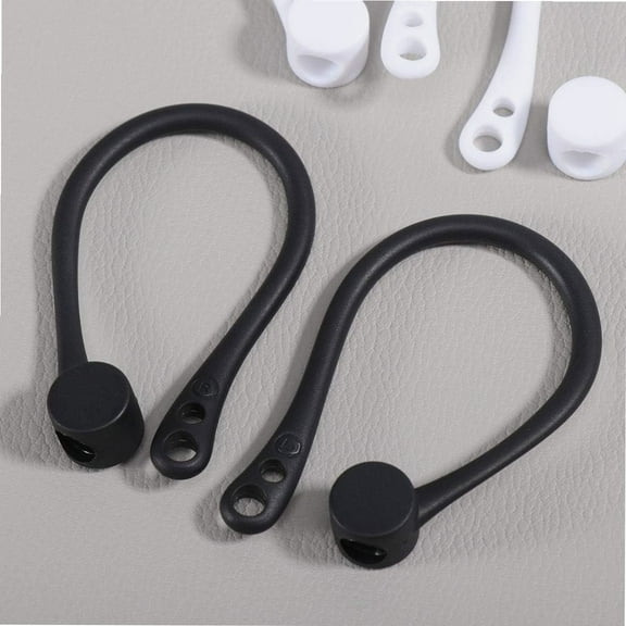 2 Pairs Comfortable Earphone Ear Hooks Silicone Earbuds Covers Anti Holders Compatible with AirPods for Running Jogging Cycling