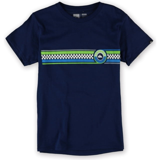 Camiseta gráfica Quiksilver Cog para hombre, azul, talla mediana Quiksilver Camiseta gráfica