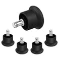 thumbnail image 3 of Black Chair Caster Wheels for Chairs with PU Material and Standard Height for Office and Home Use 5 Pieces, 3 of 6