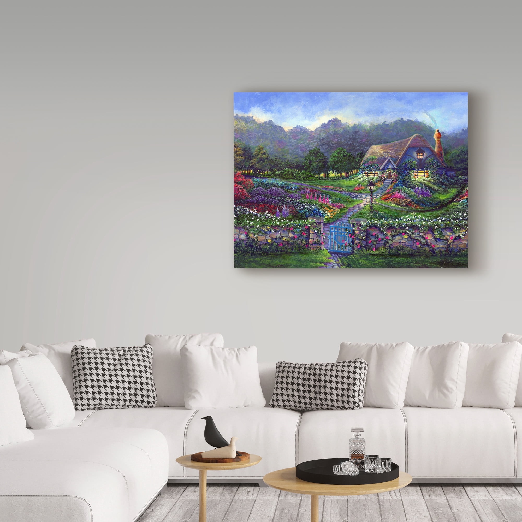 Trademark Fine Art 'Garden Gate' Canvas Art by Bonnie B Cook