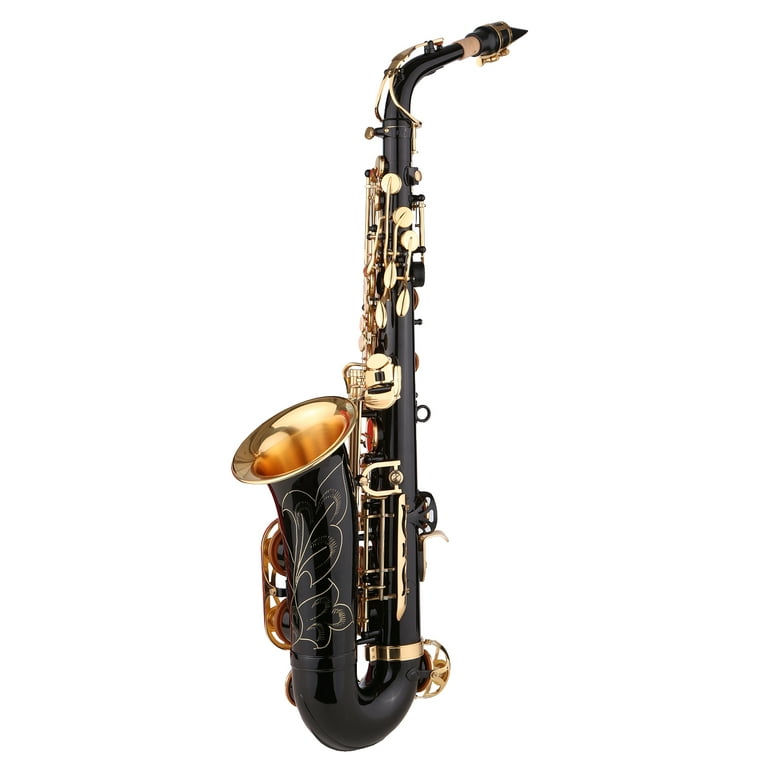 Muslady Mini Saxophone de Poche Noir Portable Petit Sax avec Sac