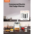 thumbnail image 2 of VEVOR Electric Cheese Dispenser with Pump, 2.4L Commercial Hot Fudge Warmer, Plastic Pump Dispenser, 86-230℉ Temp Adjustable Nacho Cheese Sauce Warmer, for Hot Fudge Cheese Caramel, 2 of 9