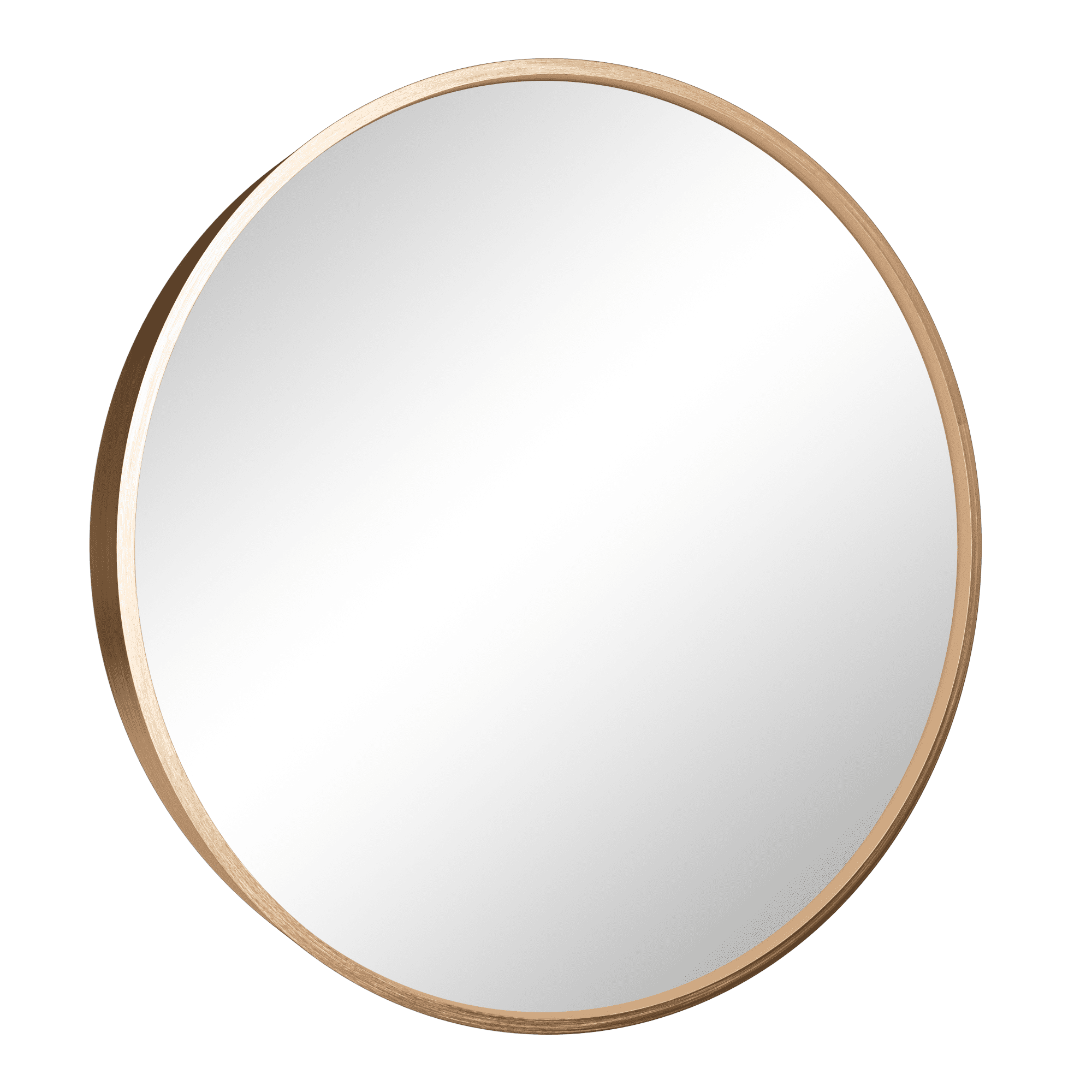 MAYEERTY 20" Round Wall Mirror - Aluminum Frame, Suitable for Vanity/Bathroom/Living Room, Black