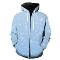thumbnail image 1 of Sudadera con capucha y cremallera para hombre, con estampado de copos de nieve de invierno, moda, tops, estampado 3D, manga larga, divertida, de gran tamaño, gran oferta 2024, para adolescentes, prima, 1 of 6
