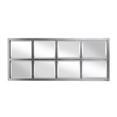 thumbnail image 4 of Kate and Laurel Stryker Windowpane Framed 8-Pane Wall Accent Mirror, Antique Silver, 4 of 10