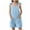 Light Blue, variant on Odeerbi 5-14 Years Kids Girls Summer Cotton Linen Jumpsuit Camisole Romper Casual Adjustable Strap Overalls Bib Overall Shorts with Pockets