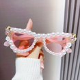 thumbnail image 4 of Large Rhinestone-Adorned Oversized Glasses - Sparkling Party Eyewear with -like Beads & Clip-On for, Prom, Graduation Photos, Costume Events - Multicolor (Black, Blue, Pink, Brown, Purple), 4 of 9
