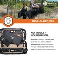 thumbnail image 4 of Disc-O-Bed 2XL Cam-O-Bunk Benchable Double Cot w/Organizers, Black, 4 of 8