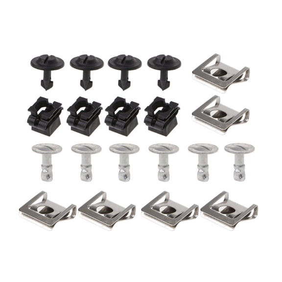 20Pcs Car Undertray Guard Engine Under Cover Fixing Clips Screw Buckle for A4 A6