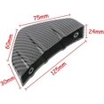 thumbnail image 5 of Car Rear Bumper Spoiler Diffuser for Shark Bumper Rear Spoiler Auto Accessory Protective Decoration 4pcs Black, 5 of 5