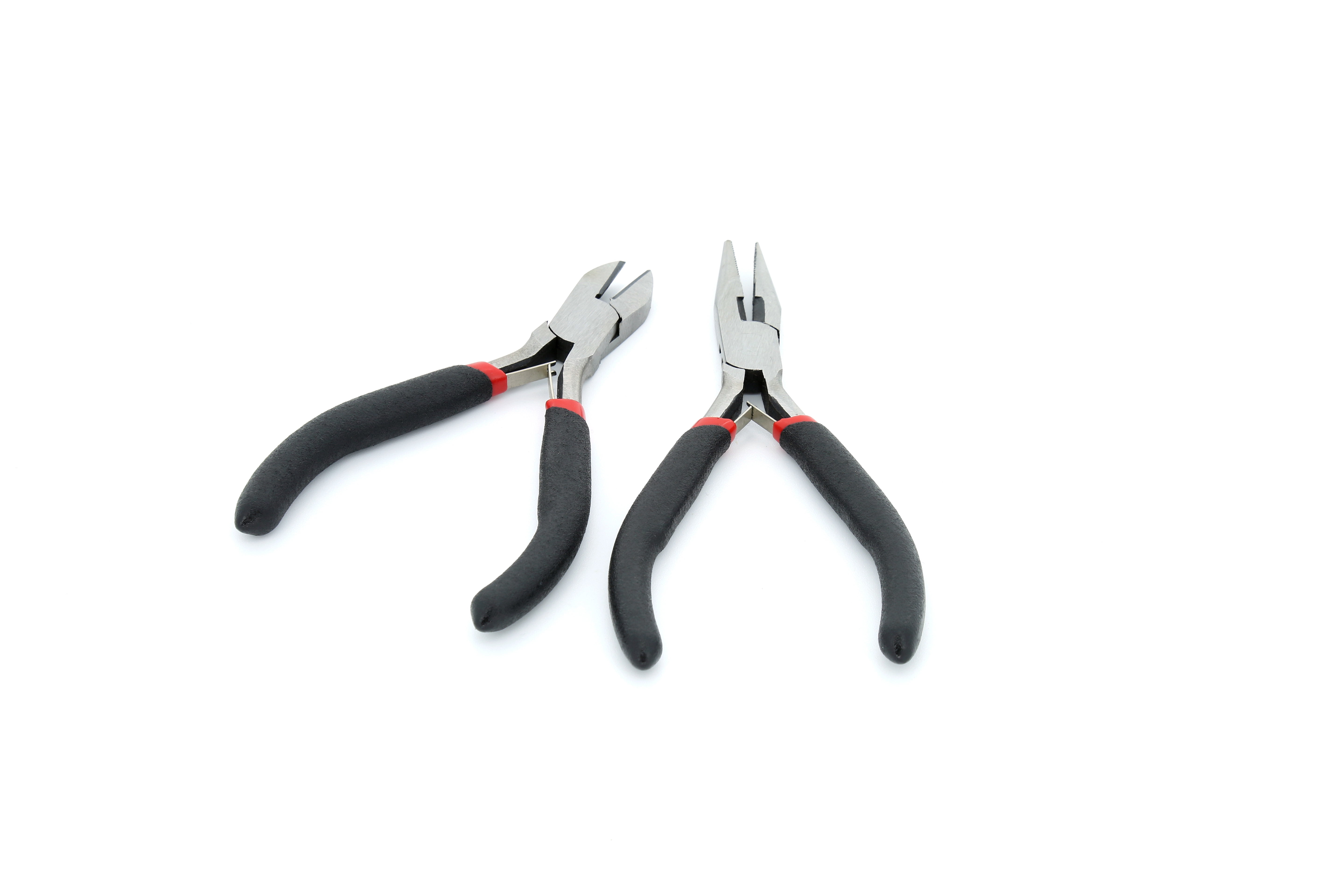 Hyper Tough 2 Piece Mini Long-Nose and Diagonal Pliers Set