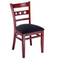 thumbnail image 1 of Beechwood Mountain Chaise d'Appoint en Acajou et Noir (Lot de 2), 1 of 2