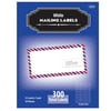 "2.65"" X 1"" White Address Labels (300/Pack), perfect for creating professional-looking mailings, shipping, bar coding, and organizing By Bazic"