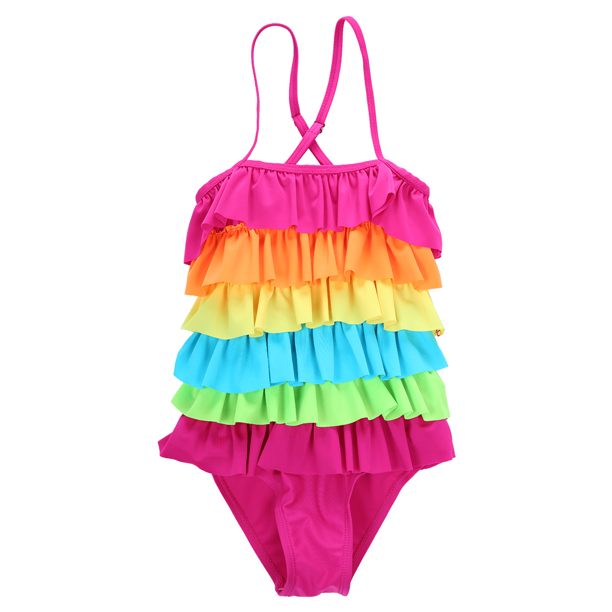 Little Girls Swimsuit Rainbow