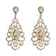 thumbnail image 1 of Pendientes De Cristal Diseño Ahuecado Pendientes De Diamantes De Imitación Accesorios De Boda Nupcial Advancent AP007239-01, 1 of 4