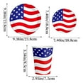 thumbnail image 5 of Party Tableware under $5! Xqxayjr Independence Day Party Supplies, USA Flag Themed Tableware Set, Red White Blue Plates Cups Napkins, Patriotic July 4th Celebration Decor, 5 of 9