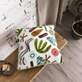 thumbnail image 7 of YFYANG Square Velvet Decorative Throw Pillow, 18"x18" Cute Abstract Geometry Pattern Sofa Bed Cushion Pillows, 7 of 7