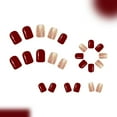 thumbnail image 6 of Elegant 24Piece Set Short Almond Glitters Fake Nails Instantly Application For Special Occasions, 6 of 8