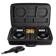 Hercules DJ DJControl Inpulse T7 Premium Edition 2-Channel Motorized DJ Controller With Premium Fader Module and Travel Bag - Gold